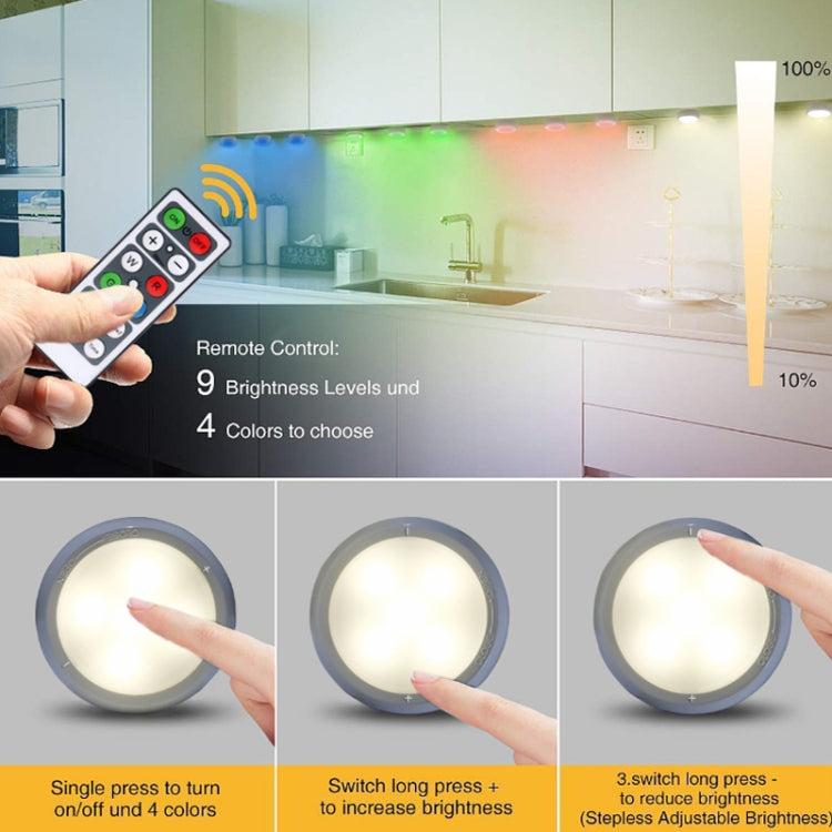 Ambience Pat Light Bedside Eye Protection Night Light, White Light Battery, RGBW Color Light Battery, RGBW Color Light Charging