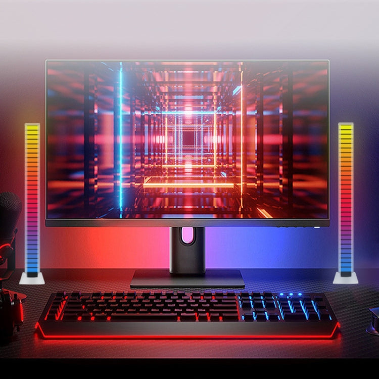 ضوء ليلي LED مضيء لسطح المكتب بتأثير إضاءة، أبيض، أسود، أبيض مع حامل، أسود مع حامل