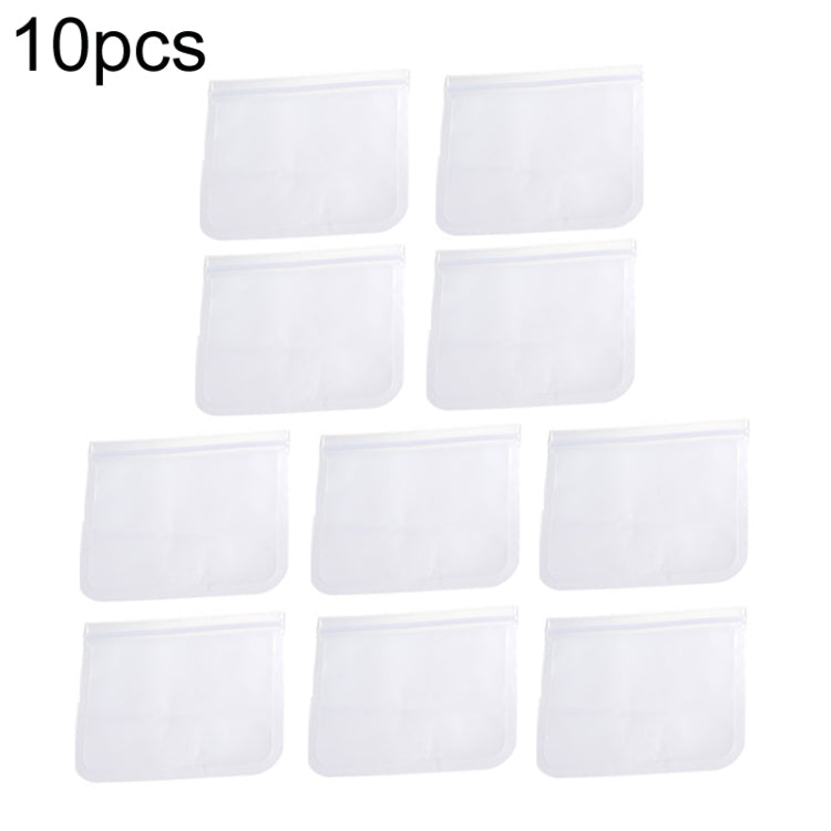 10pcs EVA Refrigerator Reusable Food Airtight Peservation Bag, Size:, Small, Medium, Large, Extra Large