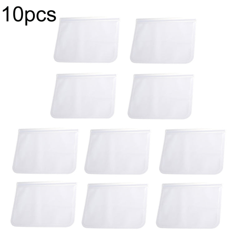 10pcs EVA Refrigerator Reusable Food Airtight Peservation Bag, Size:, Small, Medium, Large, Extra Large