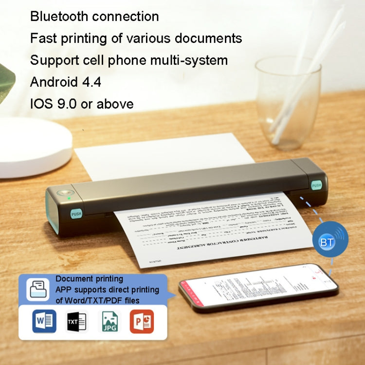 M08F Bluetooth Wireless Handheld Portable Thermal Printer