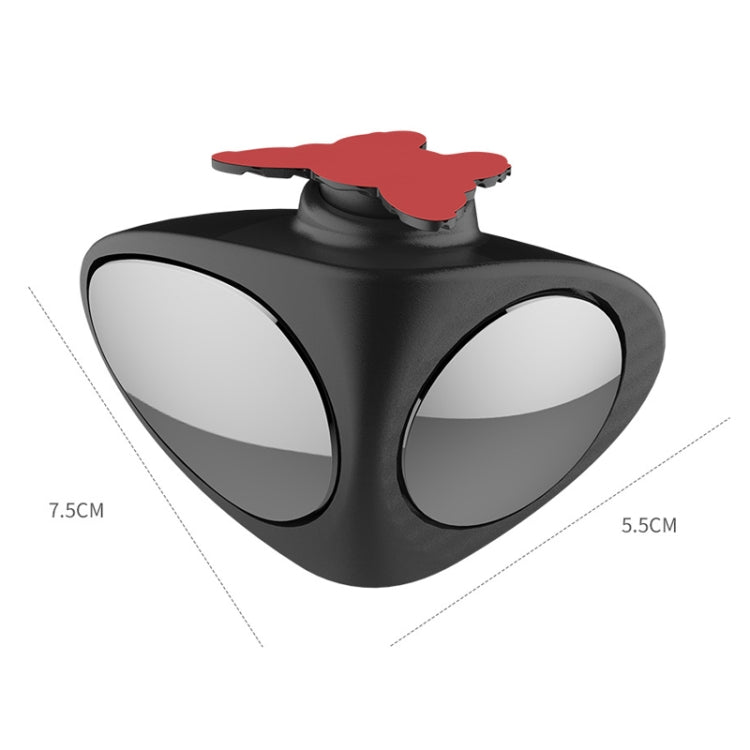 2 in 1 Car Blind Spot Mirror Reversing Parking Wide Angle Mirror 360 Degree Rotation Adjustable Convex Rear View Mirror, 2 in 1 Black Left, 2 in 1 Black Right, 2 in 1 White Left, 2 in 1 White Right
