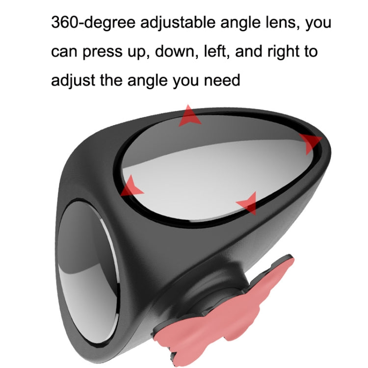 2 in 1 Car Blind Spot Mirror Reversing Parking Wide Angle Mirror 360 Degree Rotation Adjustable Convex Rear View Mirror, 2 in 1 Black Left, 2 in 1 Black Right, 2 in 1 White Left, 2 in 1 White Right