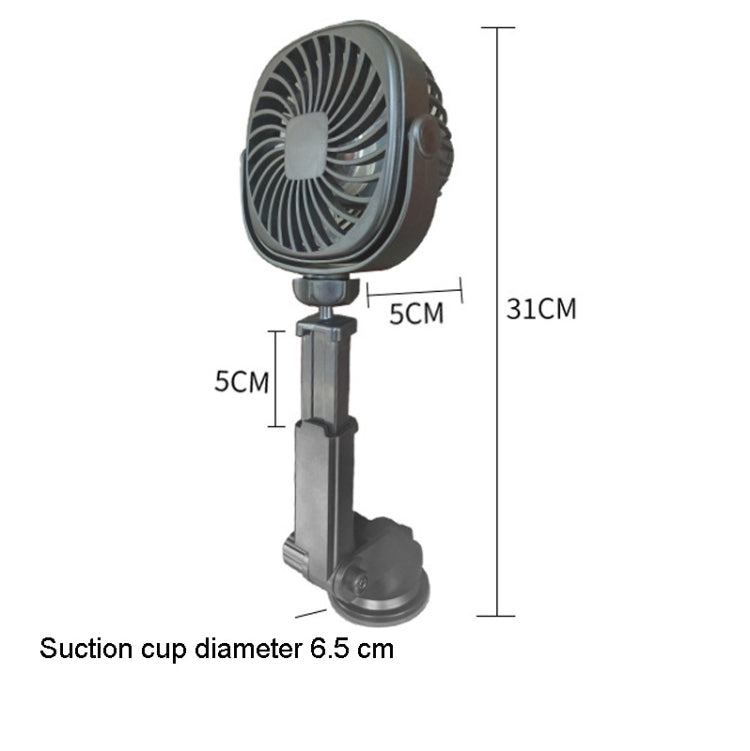 Car Suction Cup Fan Desktop Dormitory Office Kitchen Fan, Retractable (White), Retractable (Pink), Retractable(Black)