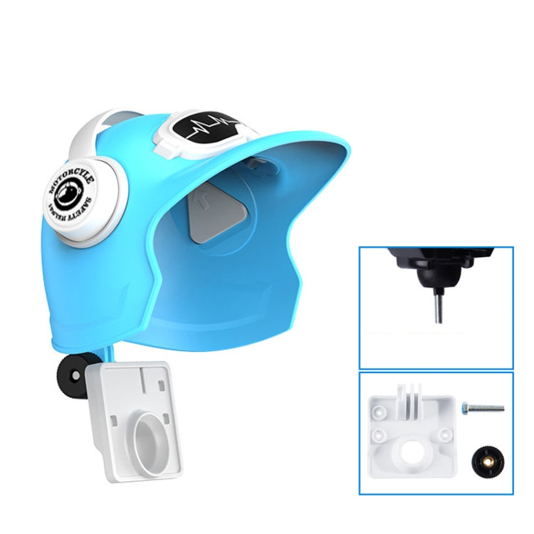 Small Helmet Sunscreen Phone Stand Bracket Motorcycle Mobile Phone Holder,Spec:, Handlebar White, Rearview Mirror Blue, Rearview Mirror White, Blue Helmet, White Helmet