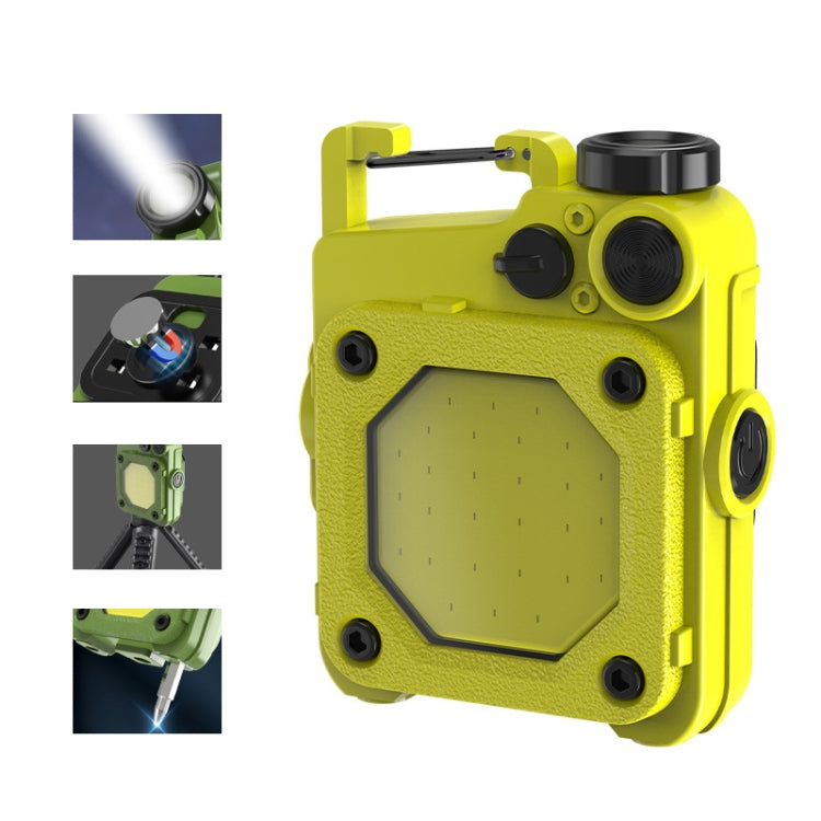 Mini Keychain COB Flashlight USB Rechargeable Magnetic Work Light For Outdoor Camping, Red, Black, Yellow