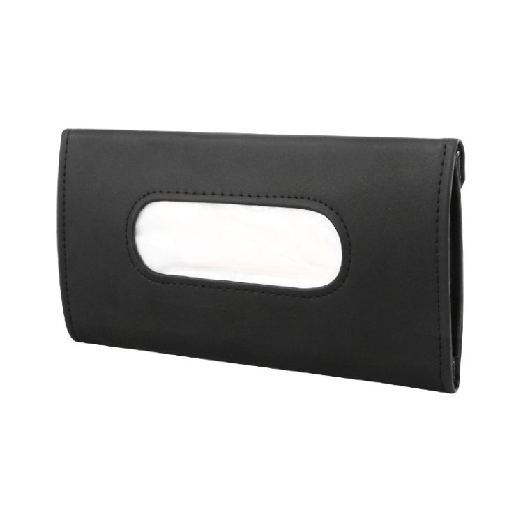 Car Sun Visor Tissue Holder Leather Hanging Storage Box