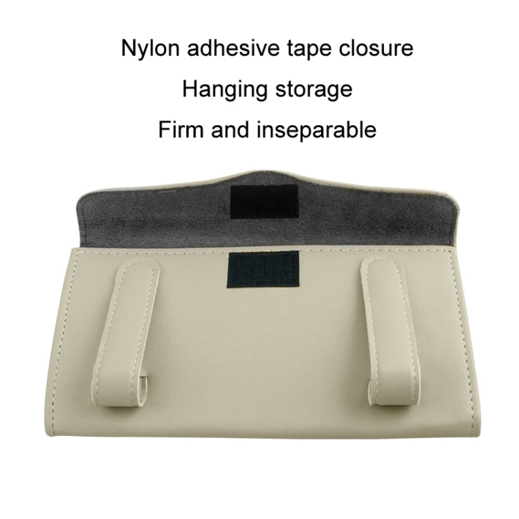 Car Sun Visor Tissue Holder Leather Hanging Storage Box