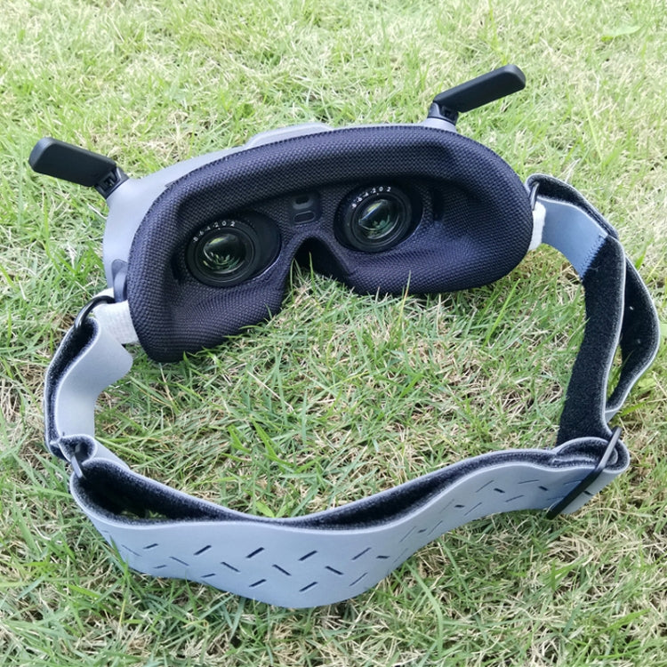 لنظارات DJI Goggles 2، قناع عين إسفنجي مبطن بالفوم، أسود، مع غطاء عدسة أسود
