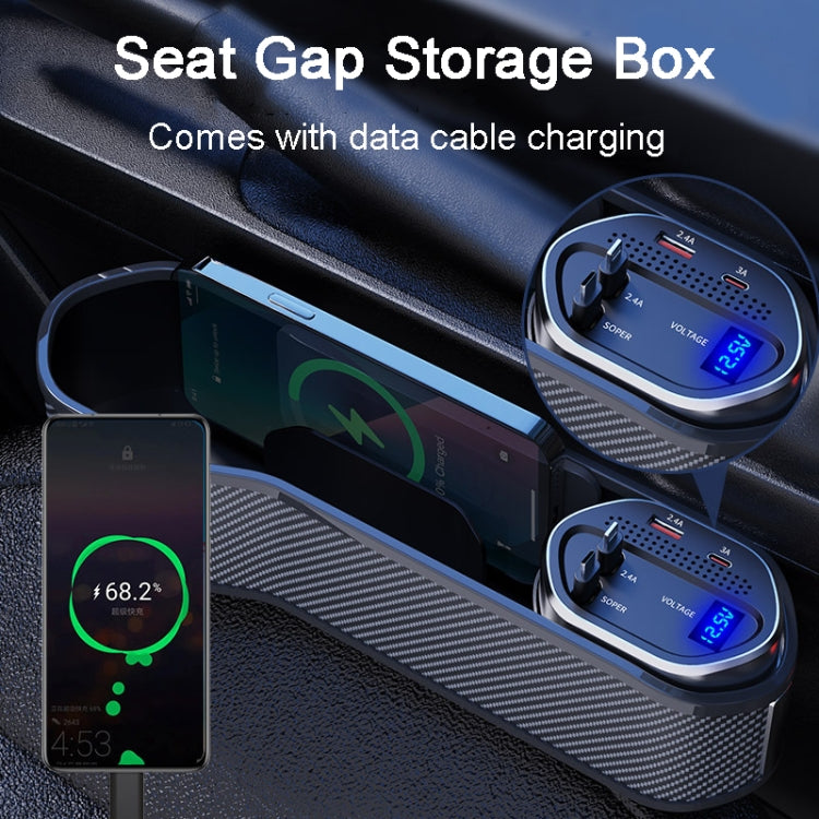 Vehicle Seat Gap Storage Box Organizer Front Seat Console Side Pocket ,Spec:, Wireless Charging Ordinary Wire, No Wireless Charging Ordinary Wire, Wireless Charging Upgrade Wire, No Wireless Charging Upgrade Wire