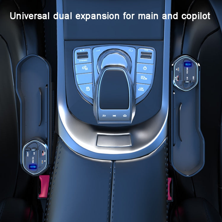 Vehicle Seat Gap Storage Box Organizer Front Seat Console Side Pocket ,Spec:, Wireless Charging Ordinary Wire, No Wireless Charging Ordinary Wire, Wireless Charging Upgrade Wire, No Wireless Charging Upgrade Wire