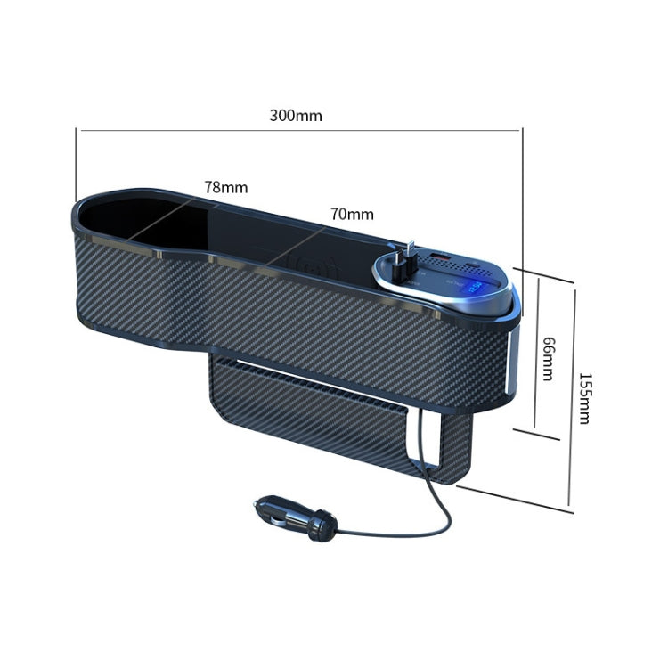 Vehicle Seat Gap Storage Box Organizer Front Seat Console Side Pocket ,Spec:, Wireless Charging Ordinary Wire, No Wireless Charging Ordinary Wire, Wireless Charging Upgrade Wire, No Wireless Charging Upgrade Wire