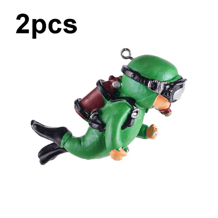 2pcs Fish Tank Diver Aquarium Ornaments Aquascape Decorations, Regular Green, With Camera Blue, With Camera Black, With Camera Pink, With Camera Green, With Camera Orange, Regular Blue, Regular Orange, Regular Black, Regular Pink
