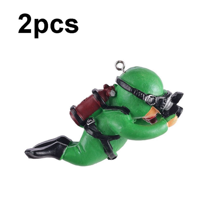 2pcs Fish Tank Diver Aquarium Ornaments Aquascape Decorations, Regular Green, With Camera Blue, With Camera Black, With Camera Pink, With Camera Green, With Camera Orange, Regular Blue, Regular Orange, Regular Black, Regular Pink