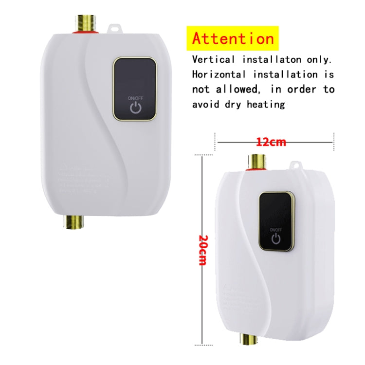 Instant Water Heater Mini Kitchen Quick Heater Household Hand Washing Water Heater, US Plug, EU Plug, UK Plug, AU Plug