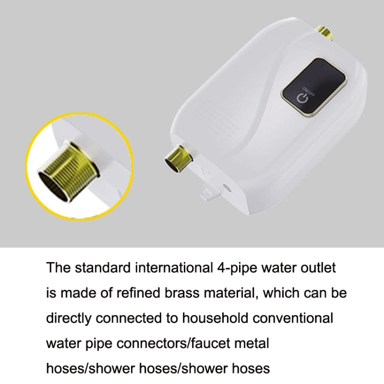 Instant Water Heater Mini Kitchen Quick Heater Household Hand Washing Water Heater, US Plug, EU Plug, UK Plug, AU Plug