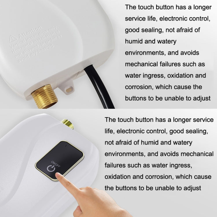 Instant Water Heater Mini Kitchen Quick Heater Household Hand Washing Water Heater, US Plug, EU Plug, UK Plug, AU Plug