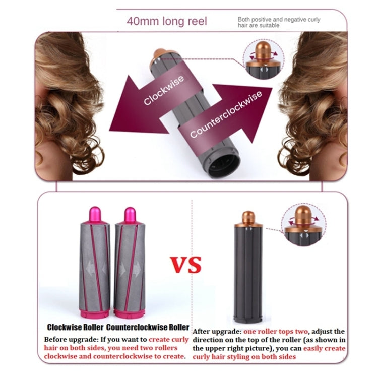 For Dyson Airwrap Hair Dryer i.d. / HS01 / HS05 / HD08 18.6 x 4cm Upgraded Long Curling Barrels Nozzle With Long Adapter Golden