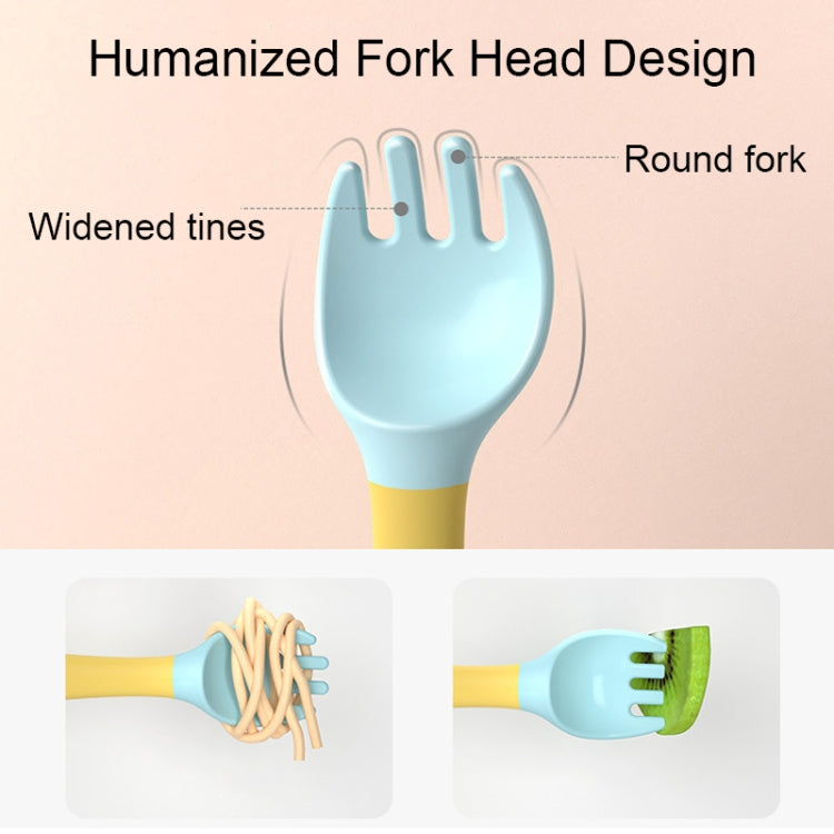 Children Eating Training Tableware Baby Bendable Silicone Soft Spoon, Green