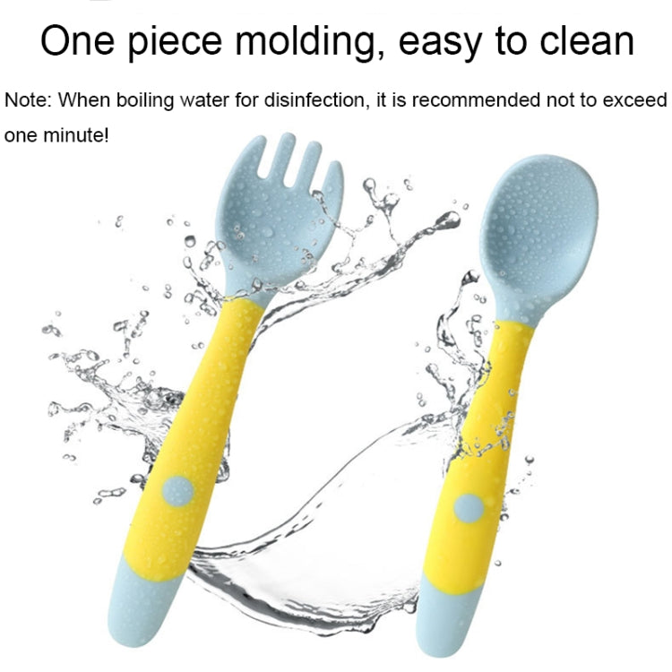 Children Eating Training Tableware Baby Bendable Silicone Soft Spoon, Green