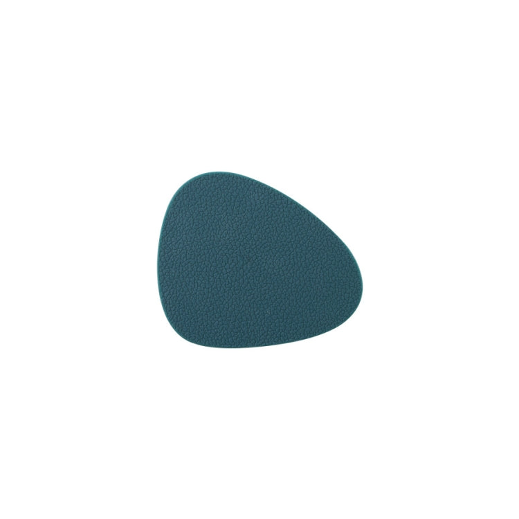 10pcs Teardrop-Shaped Silicone Table Insulation Mat Leather Textured Kitchen Cup And Pot Mat, Coaster(Pink), Coaster(Green), Coaster(Blue), Coaster(Gray), Coaster(Red)