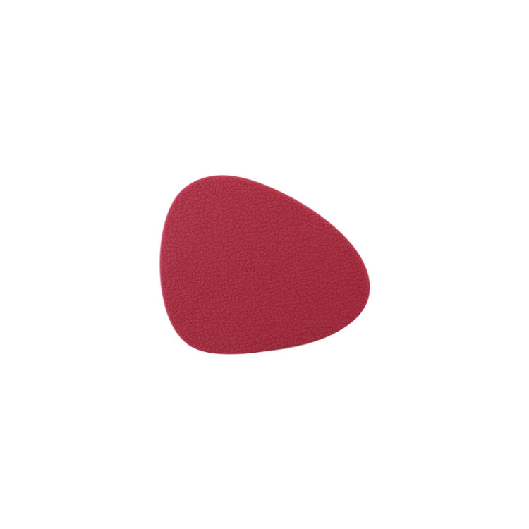 10pcs Teardrop-Shaped Silicone Table Insulation Mat Leather Textured Kitchen Cup And Pot Mat, Coaster(Pink), Coaster(Green), Coaster(Blue), Coaster(Gray), Coaster(Red)