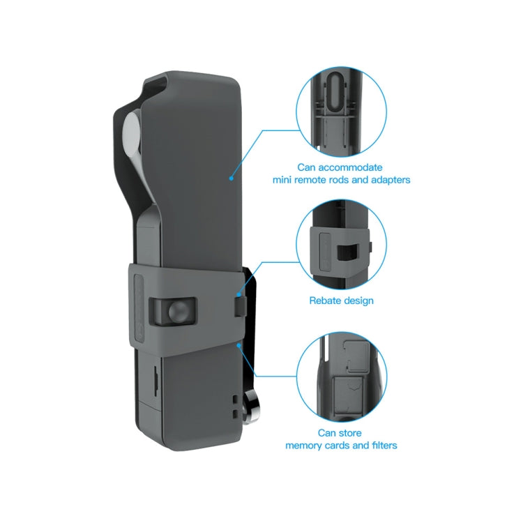 حقيبة حمل RCSTQ مع حقيبة تخزين وحزام لكاميرا DJI OSMO Pocket 2، مناسبة لكاميرا DJI OSMO Pocket 2