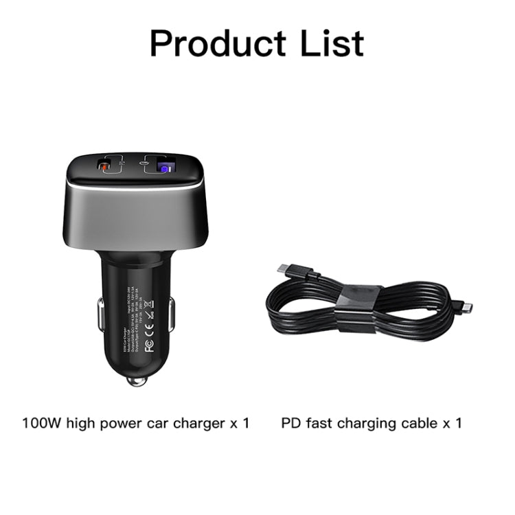 شاحن سيارة RCSTQ 100 واط 2 في 1 لطائرة DJI Mavic 3/Mini 2، لطائرة DJI Mavic 3/Mini 2