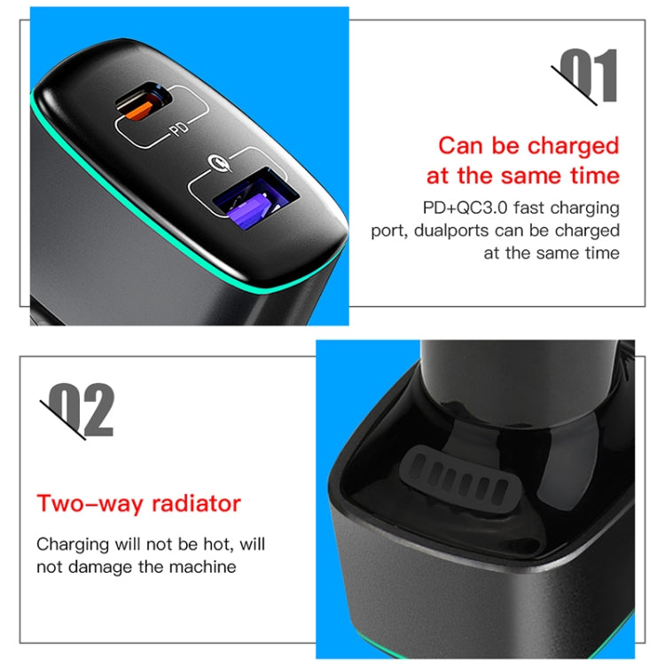 شاحن سيارة RCSTQ 100 واط 2 في 1 لطائرة DJI Mavic 3/Mini 2، لطائرة DJI Mavic 3/Mini 2