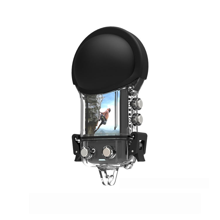 لـ Insta360 X3، يجب استخدام جراب الحماية المصنوع من السيليكون مع جراب مقاوم للماء وغطاء عدسة