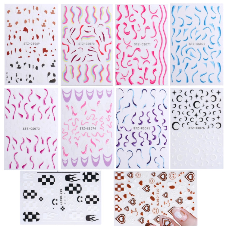 ملصق أظافر على الطراز الفرنسي، ملصقات أظافر مخططة، Stz-CS069، Stz-CS070، Stz-CS071، Stz-CS072، Stz-CS073، Stz-CS074، Stz-CS075، Stz-CS076، Stz-CS077، Stz-CS078، Stz-CS079، Stz-CS090، Stz-CS091، Stz-CS092، Stz-CS116، Stz-CS117، Stz-CS118 ...