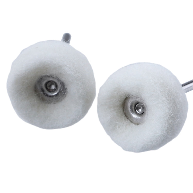 MT-3YM Cashmere Ball Polishing Wheel Metal Mirror Polishing With Rod Wool Grinding Head, 5pcs, 10pcs, 20pcs, 100pcs