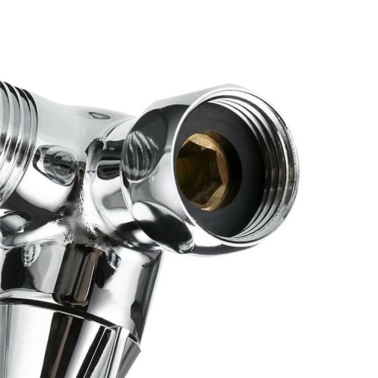Double Handle Brass 3 Way Shower Arm Diverter Valve Hand Held Showerhead Shower Splitter, Brass