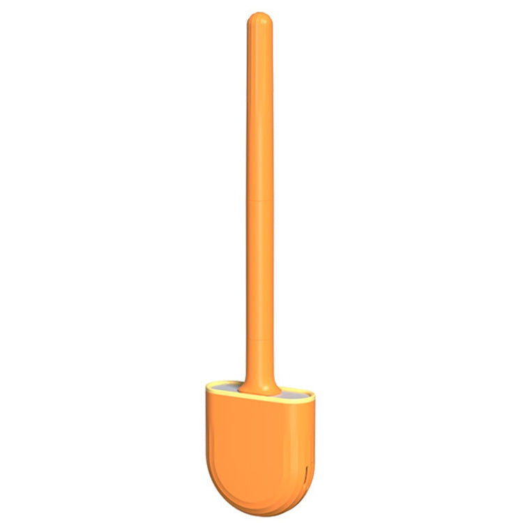 Soft Rubber Toilet Brush Clamp No Dead Space Cleaning Brush, Leakage, Drain