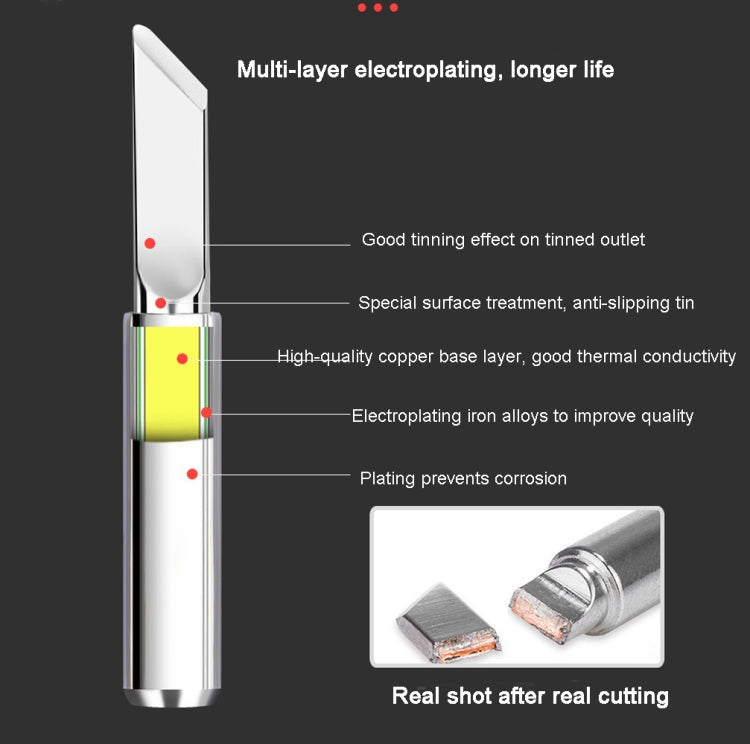 900M-T Internal Heating Soldering Iron Tip for 936 Sleeve Casing, 5-in-1, 10-in-1, 12-in-1, 14-in-1