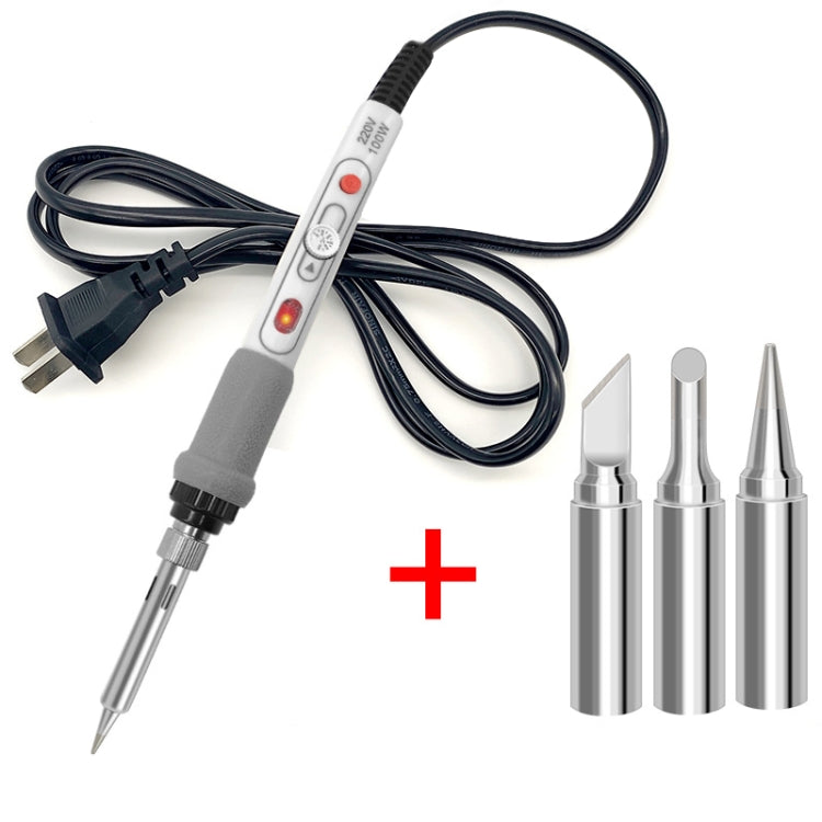 100W 220V High-power Electric Soldering Iron Adjustable Temperature Soldering Tool US Plug, 1pc, 2pcs Set 1, 2pcs Set 2, 4pcs Set