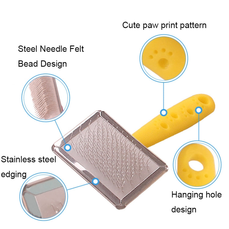 BG-W1347 Pet Hair Removal Massage Comb Dog Cleaning Tools, Random Color Delivery, S, M, L, XL