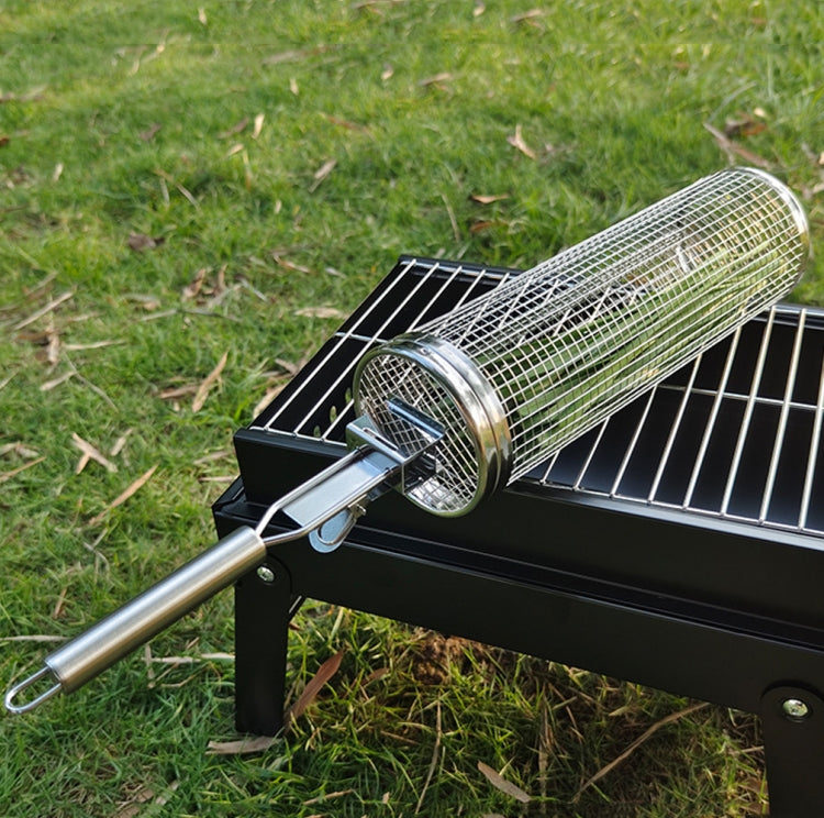 Upgrade With Handle BBQ Cage Stainless Steel Barbecue Basket