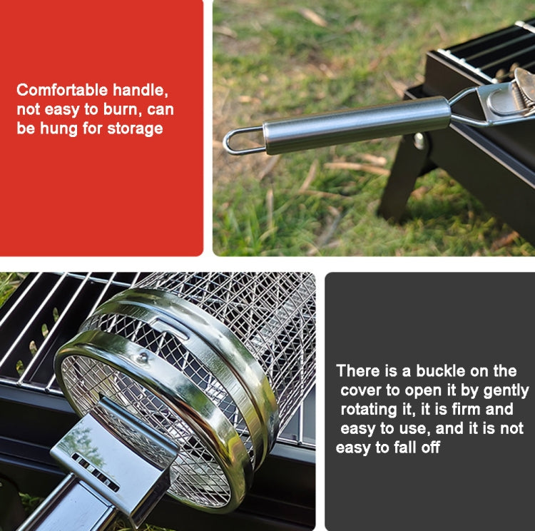 Upgrade With Handle BBQ Cage Stainless Steel Barbecue Basket
