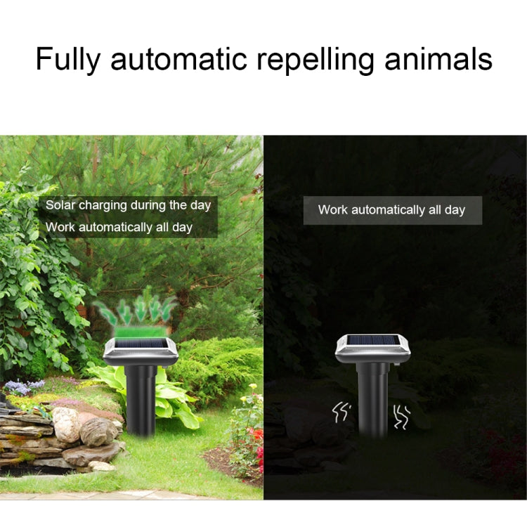 SJZ038 Outdoor Waterproof Solar Ultrasonic Rat Repeller Ultrasonic Animal Repeller
