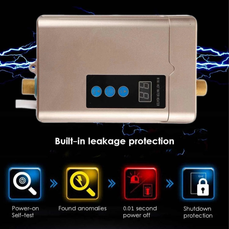 Electric Water Heater With Remote Control Adjustable Temperate