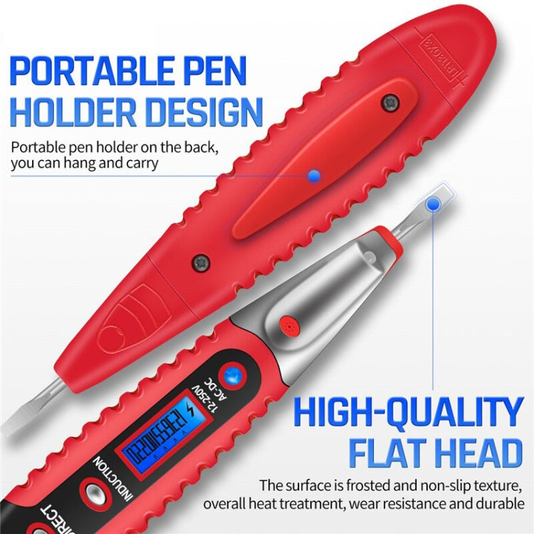 ANENG VD700 2pcs Sound and Light Alarm Non-contact Digital Display Sensor Multi-function Test Pen, Digital Display Pen (Yellow Green), Digital Display Pen (Black Yellow), Digital Display Pen (Black Red)