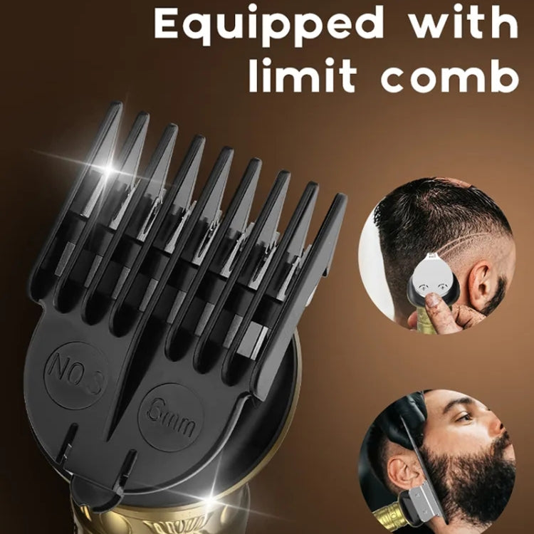 6 In 1 Men Multi-Functional Clipper Metal Body Hair Cutting, 697 6 In 1 (Bronze), 697 6 In 1 (Silver Gray)