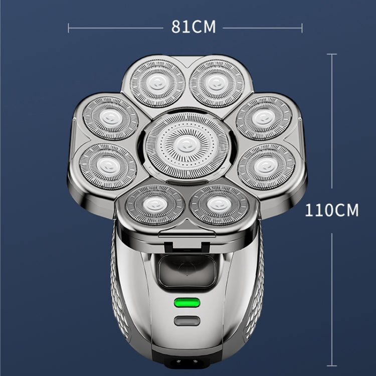 9 Knife Head Multifunctional USB Shaver Full Body Water Washing Shaver Men Hair Bald