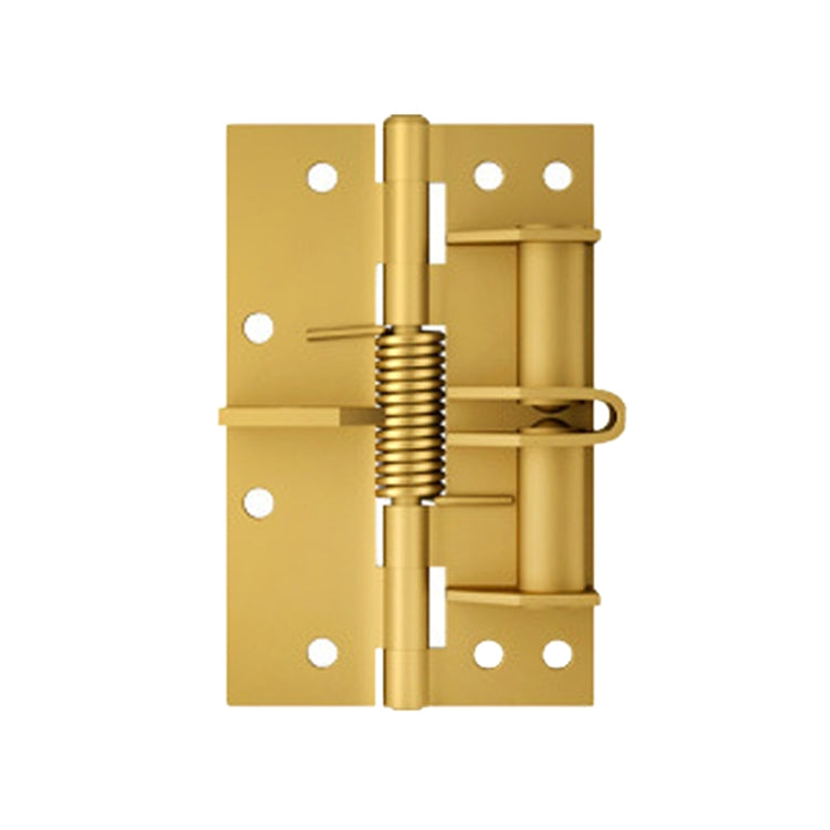 4 Inch Multifunctional Door Closer Automatic Door Closing Hinge, Color Steel Silver, Black, Color Steel Gold