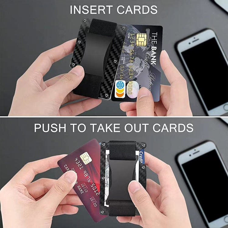 محفظة حامل بطاقات الائتمان RFID Blocking Slim Metal Card Clip، أسود، رمادي، أزرق ملكي، أخضر عسكري، أخضر غامق، قهوة، أخضر فلوري، نمط ألياف الكربون، ألياف الكربون الحقيقية (فاتحة)، ألياف الكربون الحقيقية (غير لامعة)، أحمر، أزرق، برتقالي، قوس قزح...