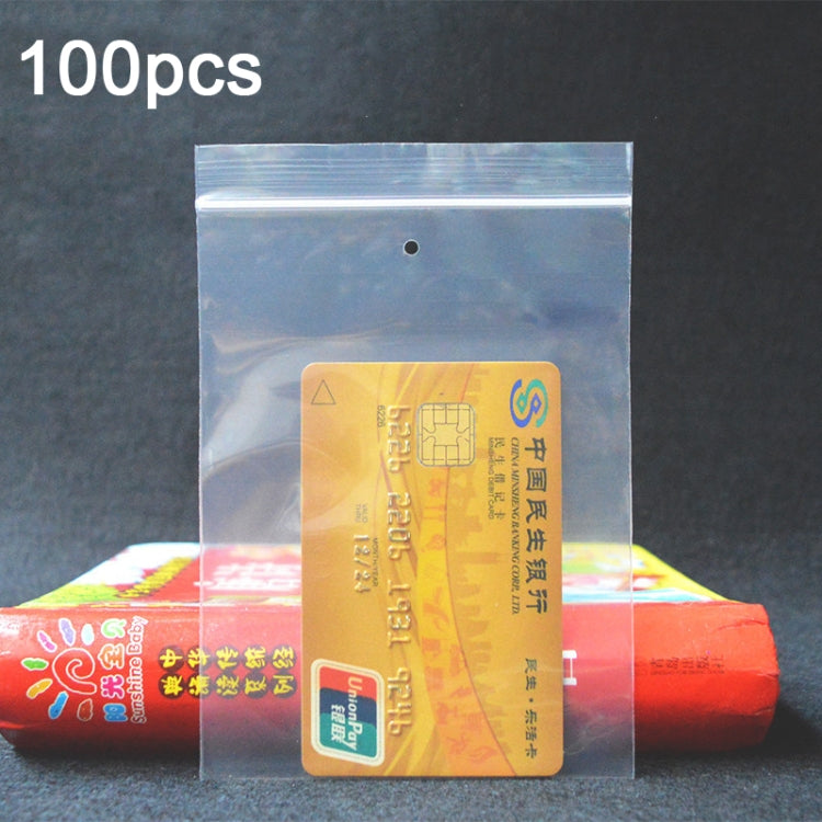 100pcs Perforated Ziplock Bag Thickened Transparent Packaging Bag Plastic Sealed Bag, 8 x 18cm 12 Silk Lower Hole, 8 x 18cm 12 Silk No Hole, 8 x 18cm 10 Silk No Hole, 9 x 13cm 10 Silk Lower Hole, 9 x 13cm 10 Silk No Hole, 12 x 18cm 10 Silk Lower Hole...