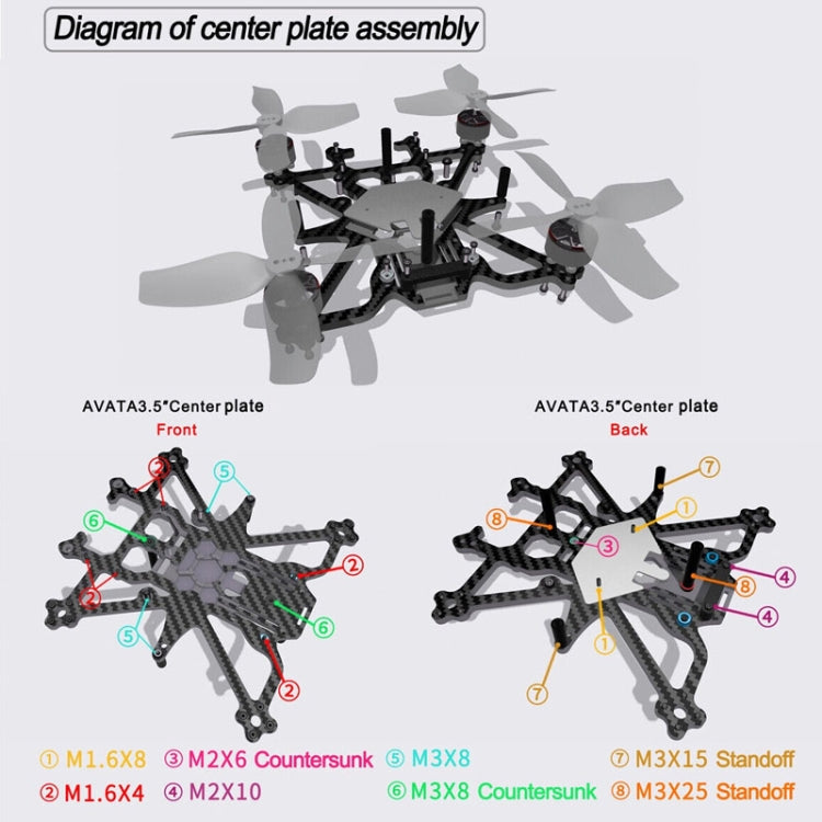 مناسب لمجموعة إطار ترقية DJI Avata مقاس 3.5 بوصة، رف، رف + 4 محركات