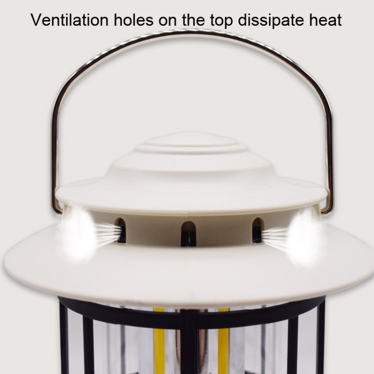 Waterproof Outdoor Tent Retro Atmosphere Horse Lamp, Solar Energy White