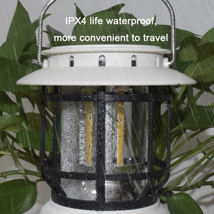 Waterproof Outdoor Tent Retro Atmosphere Horse Lamp, Solar Energy White